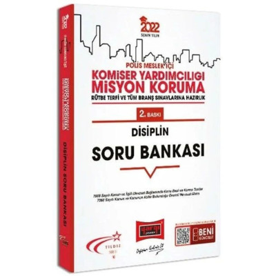 Polis Meslek İçi Komiser Yardımcılığı Misyon Koruma Rütbe Terfi ve Tüm Branş Sınavlarına Hazırlık Disiplin Soru Bankası